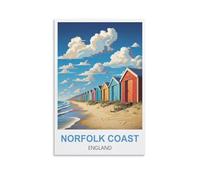 Jigsaw Puzzles for Adults 2000,Norfolk Coast England Beach Posters Puzzles for adults, stimulating puzzles, puzzle game for the whole family for women 100x70cm