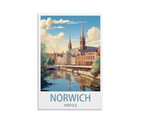 Jigsaw Puzzles for Adults 2000 Norwich Norfolk,2000 Piece Jigsaw Puzzle For Adults - Challenging Puzzle Perfect for Game Nights 100x70cm