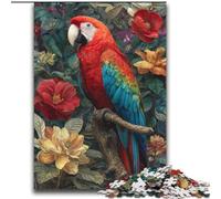 Jigsaw Puzzles for Adults 2000 Parrot Flowers Family Game Stress Reliever Difficult Challenge Secret Santa Gifts 70x100cm