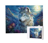 Jigsaw Puzzles for Adults 2000 Piece 100x70cm Challenging Jigsaw Puzzle Educational Game 2000 Pieces Landscape Wolf Puzzles for Adult, DIY Craft Puzzle for Home Decoration Gifts x-208