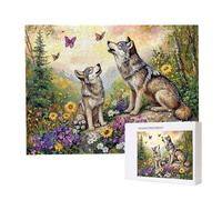 Jigsaw Puzzles for Adults 2000 Piece 100x70cm Challenging Jigsaw Puzzle Educational Game 2000 Pieces Mountain Wolf Puzzles for Adult, DIY Craft Puzzle for Home Decoration Gifts x-750