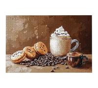 Jigsaw Puzzles for Adults 2000 Piece, 2000 Piece Coffee Jigsaw Puzzles for Adults, Challenging Biscuit Jigsaws for the Whole Family, Wooden Puzzle for Home Decor, Gifts for Women, Gifts for Men, -8022