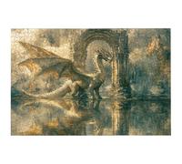 Jigsaw Puzzles for Adults 2000 Piece, 2000 Piece Dragon Jigsaw Puzzles for Adults, Challenging Animal Jigsaws for the Whole Family, Wooden Puzzle for Home Decor, Gifts for Women, Gifts for Men, -6908