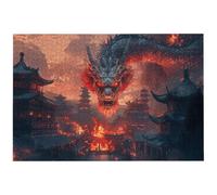 Jigsaw Puzzles for Adults 2000 Piece, 2000 Piece Fear Jigsaw Puzzles for Adults, Challenging Dragon Jigsaws for the Whole Family, Wooden Puzzle for Home Decor, Gifts for Women, Gifts for Men, -8238