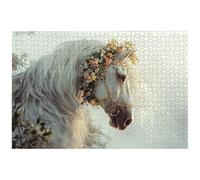Jigsaw Puzzles for Adults 2000 Piece, 2000 Piece Flower Jigsaw Puzzles for Adults, Challenging Horse Jigsaws for the Whole Family, Wooden Puzzle for Home Decor, Gifts for Women, Gifts for Men, -6864