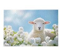 Jigsaw Puzzles for Adults 2000 Piece, 2000 Piece Flower Jigsaw Puzzles for Adults, Challenging Sheep Jigsaws for the Whole Family, Wooden Puzzle for Home Decor, Gifts for Women, Gifts for Men, -8588