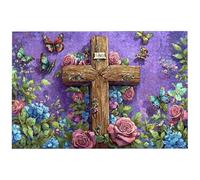 Jigsaw Puzzles for Adults 2000 Piece, 2000 Piece Religion Jigsaw Puzzles for Adults, Challenging Cross Jigsaws for the Whole Family, Wooden Puzzle for Home Decor, Gifts for Women, Gifts for Men, -7882