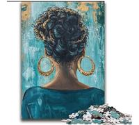 Jigsaw Puzzles for Adults 2000 Piece African American Woman Help The Brain Exercise Addictive Toys to Cultivate Patience Parent-child Interaction 70x100cm