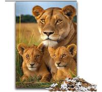 Jigsaw Puzzles for Adults 2000 Piece African Lion Family for And from 14 Years And over Hands-on Game Christmas Game Gifts 70x100cm