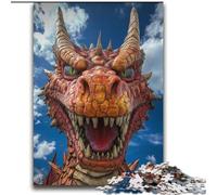 Jigsaw Puzzles for Adults 2000 Piece Angry Dragon Stress Reliever Difficult Challenge Every Piece Is Unique - Challenging Family Fun Game 70x100cm