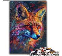 Jigsaw Puzzles for Adults 2000 Piece Art Colourful Fox Stress Reliever Difficult Challenge Every Piece Is Unique - Challenging Family Fun Game 70x100cm