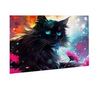 Jigsaw Puzzles for Adults 2000 Piece Black Cat Jigsaw Puzzle - Colourful, Challenging Game & Brainteasing Adult Jigsaws, The Whole 3D Jigsaw Gifts for Women, Men Beautiful Decoration Animal K0F-59