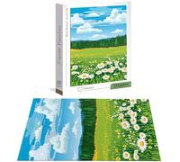 Jigsaw Puzzles for Adults 2000 Piece, Blue Sky Jigsaw Puzzles for Adults, Daisy Jigsaws 2000 Pieces with Box, Wooden Puzzle Challenging Game for the Whole for Women, Wooden Puzzle for Gifts H-6572