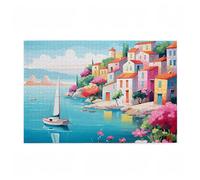 Jigsaw Puzzles for Adults 2000 Piece Boat Large Puzzle Mountain, Difficult Challenging Family Games for The Whole for Women, Wooden Jigsaws with Gift Box Packaging, Home Room Decor 99x70cm D-710