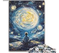 Jigsaw Puzzles for Adults 2000 Piece Boy Under The Stars,Family Game Stress Reliever Difficult Challenge Enhance Love between Couples 70X100cm