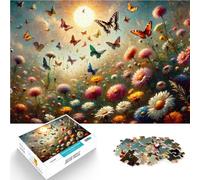 Jigsaw Puzzles for Adults 2000 Piece Butterflies and Wildflowers on a Spring Day Präzisionsschnitt Gutes Geschenk70x100cm