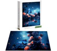 Jigsaw Puzzles for Adults 2000 Piece, Butterfly Jigsaw Puzzles for Adults, Rose Jigsaws 2000 Pieces with Box, Wooden Puzzle Challenging Game for the Whole for Women, Wooden Puzzle for Gifts H-7316