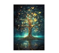 Jigsaw Puzzles for Adults 2000 Piece Butterfly Large Puzzle Tree Of Life, Difficult Challenging Family Games for The Whole for Women, Wooden Jigsaws with Gift Box Packaging, Room Decor 99x70cm D-1125