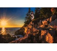 Jigsaw Puzzles for Adults 2000 Piece Challenging Puzzle for Family Birthday Party Educational GamesAcadia National Park,Bass Harbour Head Lighthouse,Blue Mountains Bay 70x100CM