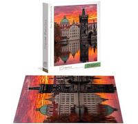 Jigsaw Puzzles for Adults 2000 Piece, City Jigsaw Puzzles for Adults, Lake Jigsaws 2000 Pieces with Box, Wooden Puzzle Challenging Game for the Whole for Women, Men, Wooden Puzzle for Gifts H-7036