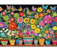 Jigsaw Puzzles for Adults 2000 Piece Colorful Daisy Butterfly, Jigsaws 2000 pieces for adults Family Activity, Challenging puzzles Games, Colourful, Beautiful Decoration Puzzle