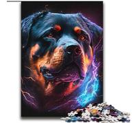 Jigsaw Puzzles for Adults 2000 Piece Colorful Rottweiler Family Game Stress Reliever Difficult Challenge Artists Collection, Fine Art 70x100cm
