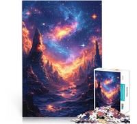 Jigsaw Puzzles for Adults 2000 Piece Cosmic Galaxy neon Landscape Stressabbau Heimdekoration Spielzeug70x100cm