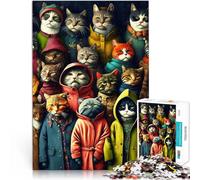 Jigsaw Puzzles for Adults 2000 Piece Crowd of cats Spielspielzeug als Familiengeschenk Geschenk zum Geburtstag70x100cm