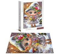 Jigsaw Puzzles for Adults 2000 Piece, Cute Jigsaw Puzzles for Adults, Girl Jigsaws 2000 Pieces with Box, Wooden Puzzle Challenging Game for the Whole for Women, Men, Wooden Puzzle for Gifts B-8393