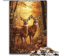 Jigsaw Puzzles for Adults 2000 Piece Deer in The Jungle Help The Brain Exercise Addictive Toys to Cultivate Patience Parent-child Interaction 70x100cm