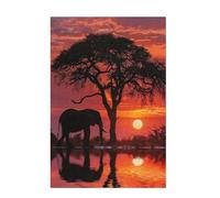 Jigsaw Puzzles for Adults 2000 Piece Elephant Large Puzzle Tree Of Life, Difficult Challenging Family Games for The Whole for Women, Wooden Jigsaws with Gift Box Packaging, Room Decor 99x70cm D-1050