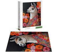 Jigsaw Puzzles for Adults 2000 Piece, Flower Jigsaw Puzzles for Adults, Alpaca Jigsaws 2000 Pieces with Box, Wooden Puzzle Challenging Game for the Whole for Women, Men, Wooden Puzzle for Gifts H-7180