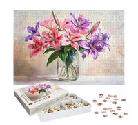 Jigsaw Puzzles for Adults 2000 Piece, Flower Jigsaw Puzzles for Adults, Lily Jigsaws 2000 Pieces with Box, Wooden Puzzle Challenging Game for the Whole for Women, Men, Wooden Puzzle for Gifts, -8453