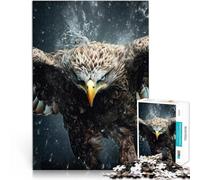 Jigsaw Puzzles for Adults 2000 Piece flying eagle in wild Denksportaufgabe für Geeignet für die Schreibtischdekoration70x100cm