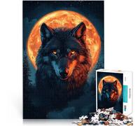 Jigsaw Puzzles for Adults 2000 Piece Full Moon Werewolf Made of cardboard,Suitable for ages 14 and up unique challenge game Birthday and unique gifts。size:70x100cm/27.5x39.3inch