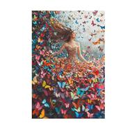 Jigsaw Puzzles for Adults 2000 Piece Girl Large Puzzle Butterfly, Difficult Challenging Family Games for The Whole for Women, Wooden Jigsaws with Gift Box Packaging, Gifts for Women 99x70cm D-898