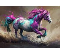 Jigsaw Puzzles for Adults 2000 Piece horse Challenge Impossible Premium Sustainable Jigsaws, Exercise the Memory of the Brain Encourage Feelings Between Each Whole for Women/Men Gift 100x70cm J-8