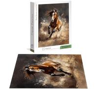 Jigsaw Puzzles for Adults 2000 Piece, Horse Jigsaw Puzzles for Adults, Animal Jigsaws 2000 Pieces with Box, Wooden Puzzle Challenging Game for the Whole for Women, Men, Wooden Puzzle for Gifts H-7876