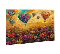 Jigsaw Puzzles for Adults 2000 Piece Hot Air Balloon Jigsaw Puzzle Colourful, Challenging Game Brainteasing Adult Jigsaws, The Whole 3D Jigsaw Gifts for Women, Men Beautiful Decoration Flower 1 K0F788