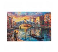Jigsaw Puzzles for Adults 2000 Piece Italy Large Puzzle Bridge, Difficult Challenging Family Games for The Whole for Women, Wooden Jigsaws with Gift Box Packaging, Home Room Decor 99x70cm D-165