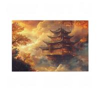 Jigsaw Puzzles for Adults 2000 Piece Japan Large Puzzle Five-Storied Pagoda, Difficult Challenging Family Games for The Whole for Women, Wooden Jigsaws with Gift Box Packaging,Room Decor 99x70cm D-260