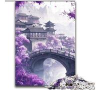 Jigsaw Puzzles for Adults 2000 Piece Japanese Style Bridge Help The Brain Exercise Addictive Toys to Cultivate Patience Parent-child Interaction 70x100cm