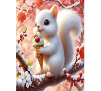 Jigsaw Puzzles for Adults 2000 Piece jigsaw puzzles for Adult Educational Game Challenge Toy 2000 Pieces Puzzle Challenging Games for The Whole for adults,Ice Cream White Squirrel puzzle Gifts