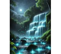 Jigsaw Puzzles for Adults 2000 Piece jigsaw puzzles for Adult Educational Game Challenge Toy 2000 Pieces Puzzle Challenging Games for The Whole for adults,Starlight Waterfall puzzle Gifts