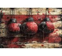 Jigsaw Puzzles for Adults 2000 Piece Jigsaw Puzzles for Adults Boxing Gloves Creative Puzzle for Family Educational Games Home Decoration Gifts for Women DIY Puzzle Home Decor Theme: Sports RXPT-1001