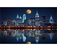 Jigsaw Puzzles for Adults 2000 Piece Jigsaw Puzzles for Adults New York Creative Puzzle for Family Educational Games Home Decoration Gifts for Women DIY Puzzle Wall Decoration Theme: Moon RXPT-4735
