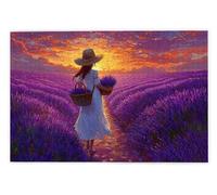 Jigsaw Puzzles for Adults 2000 Piece, Lavender Puzzles for Adults, Impossible Puzzle 2000 Pieces, Family Educational Wooden Puzzle, Challenging Jigsaws, Gift Box Packaging, Gifts for Women, Men, F-73