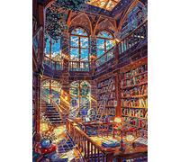 Jigsaw Puzzles for Adults 2000 piece,Library Scenery puzzles for adults,Classic Educational Games DIY Handwork Puzzle for Home Decor Gift