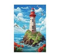 Jigsaw Puzzles for Adults 2000 Piece Lighthouse Large Puzzle Bird, Difficult Challenging Family Games for The Whole for Women, Wooden Jigsaws with Gift Box Packaging, Gifts for Women 99x70cm D-801