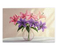 Jigsaw Puzzles for Adults 2000 Piece, Lily Puzzles for Adults, Impossible Puzzle 2000 Pieces, Family Educational Wooden Puzzle, Challenging Jigsaws, Gift Box Packaging, Funny Gifts for Women, Men, M-3